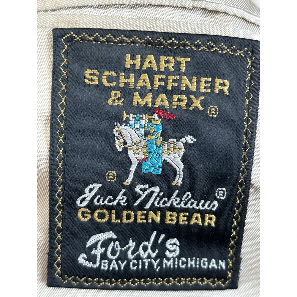 Hart Schaffner Marx Men's 42XL Jack Nicklaus Golden‎ Bear Maroon Sport Coat